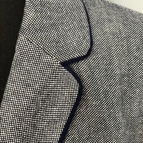 GAP Wool Blend Navy Uniform Academy Blazer with Polka Dot Lining - Picture 8 of 12